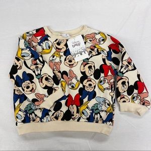 Zara Baby Disney Crew Neck Character Sweatshirt